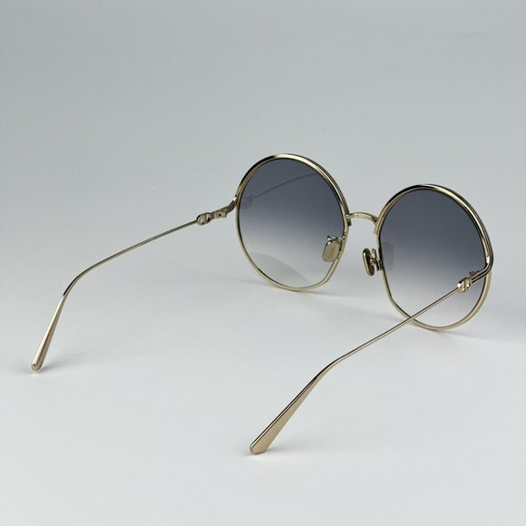 Dior EVERDIOR R1U C0A2 BRAND NEW Sunglasses Gold Gradient Unisex Metal Round - Picture 7 of 11